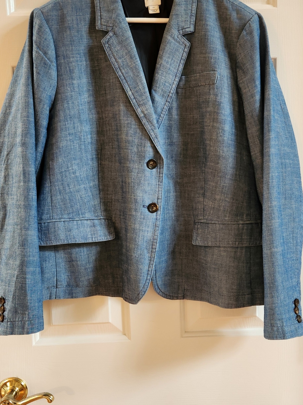J. Crew Light Chambray Blue Women’s Two-Button Blazer